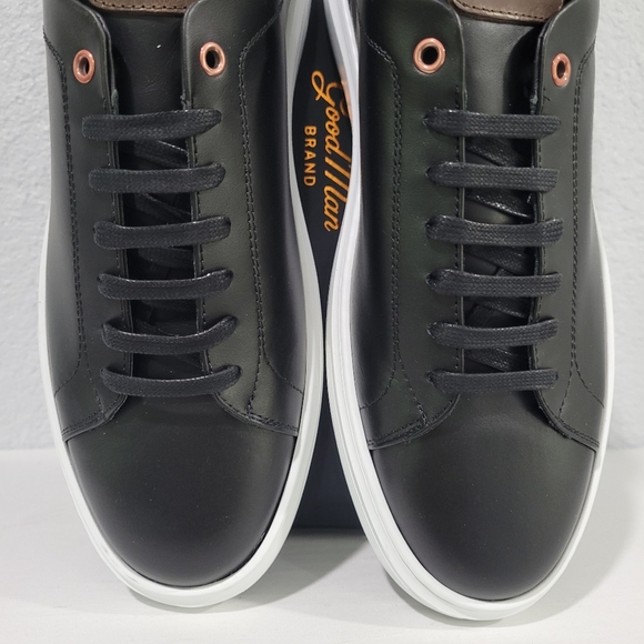 Good Man Brand Sneaker Black Dark Vachetta 10.5 MSRP $288 Legend London New!! - Picture 7 of 9